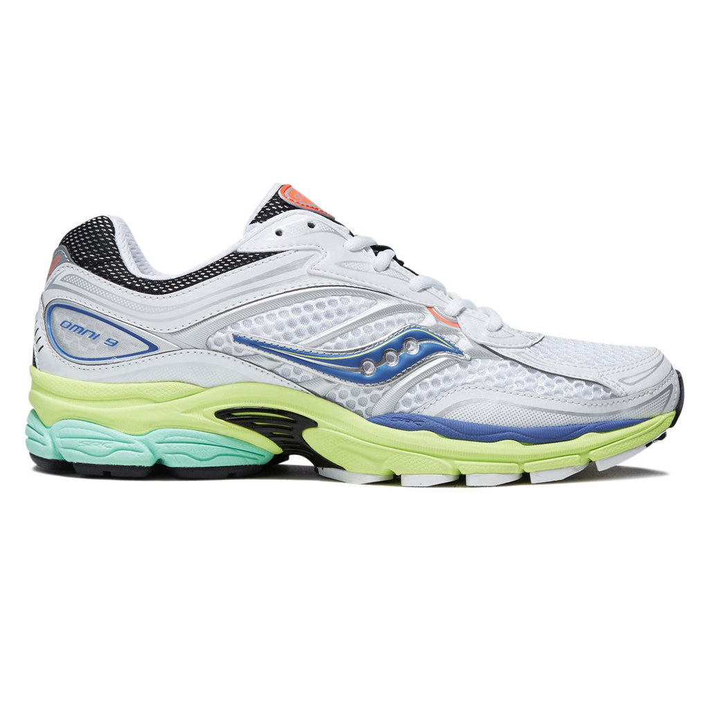 Saucony Progrid Omni 9 Shoes - White/Tart