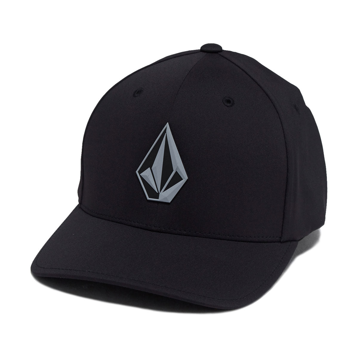 Volcom Stone Tech Flexfit Delta Hat - Black 2025