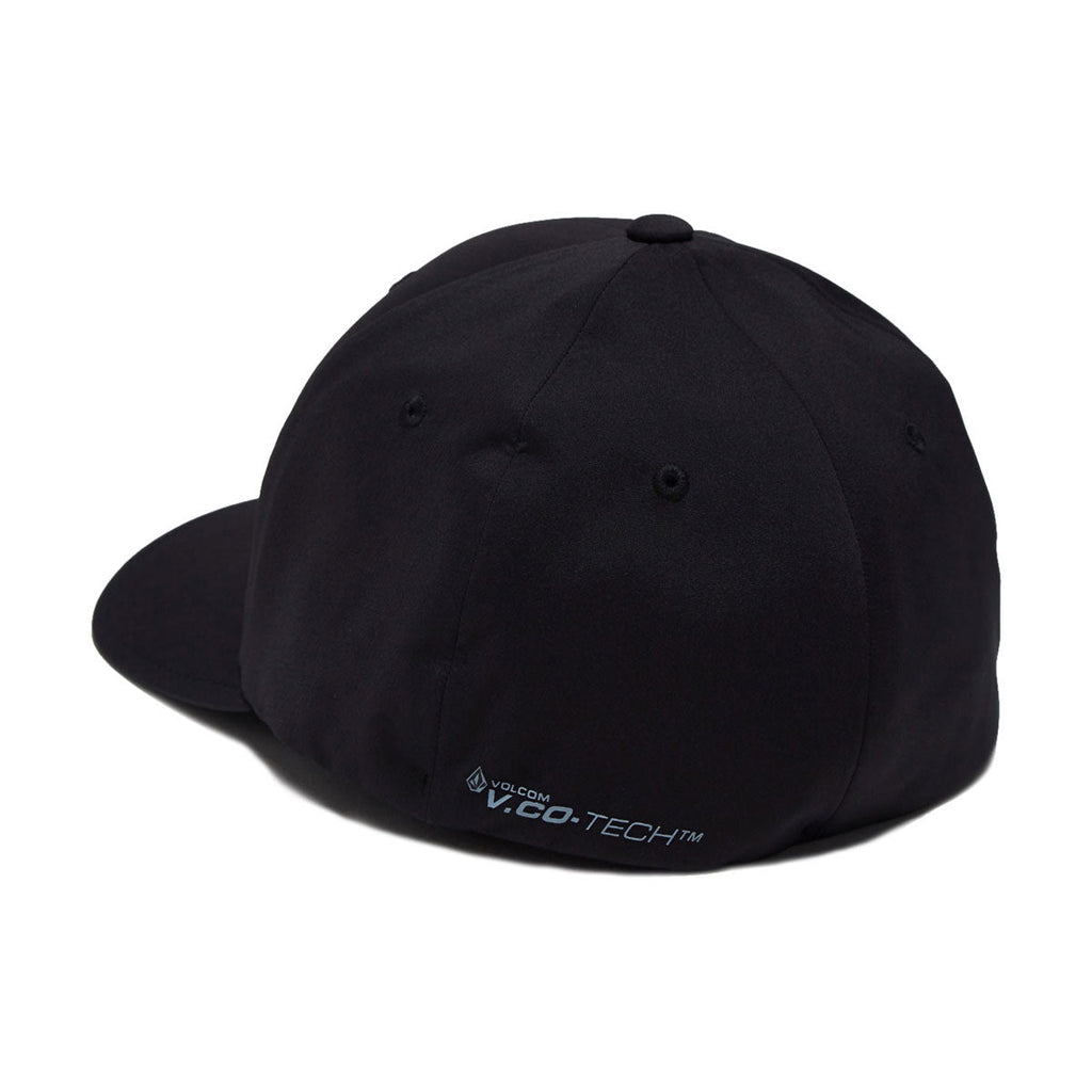 Volcom Stone Tech Flexfit Delta Hat - Black 2025