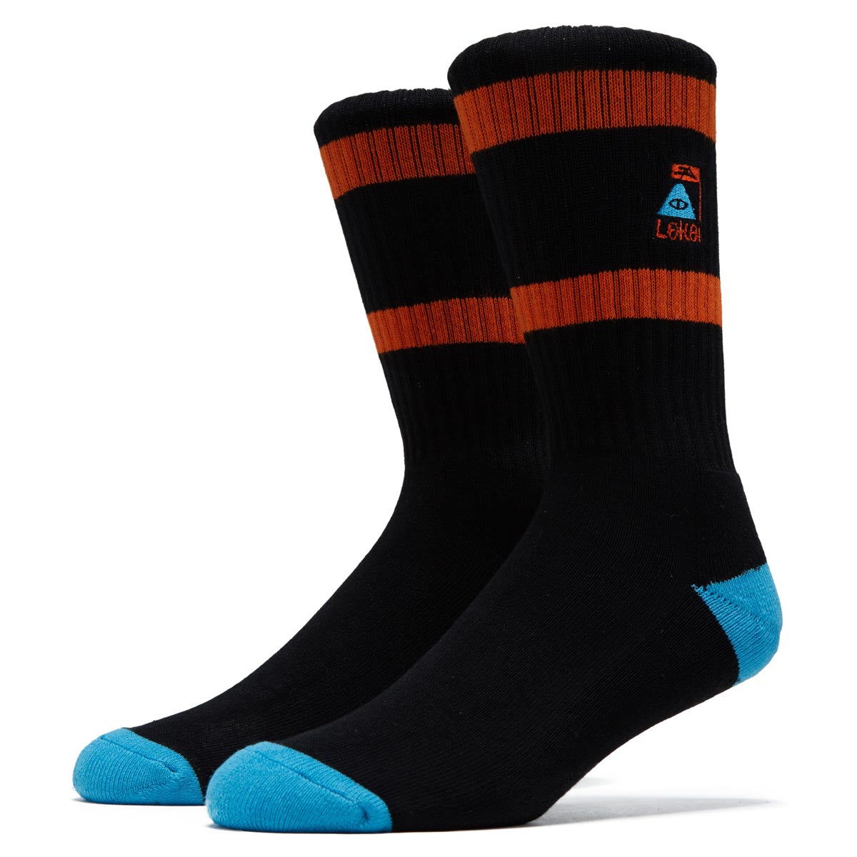 Lakai x Poler Summit Crew Socks - Black