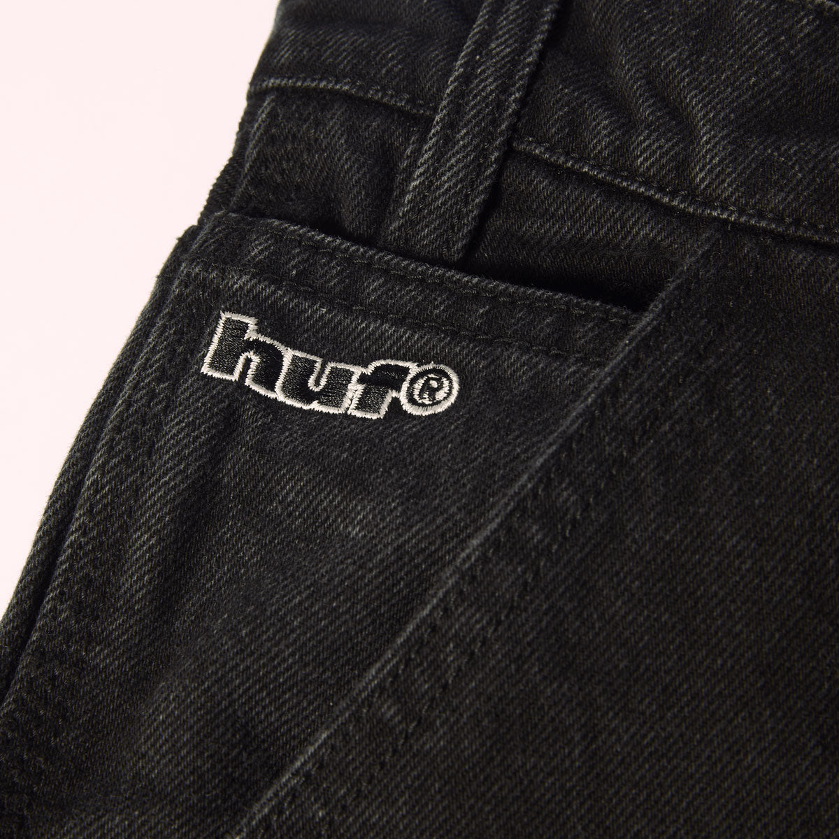 HUF Kinda Loose Double Knees Jeans - Faded Black