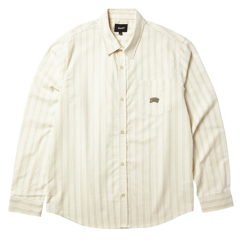 HUF Classic Arch Long Sleeve Oxford Shirt - Bleach