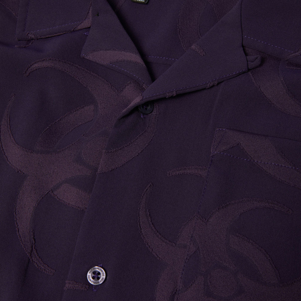 HUF Sector Jacquard Shirt - Dark Berry
