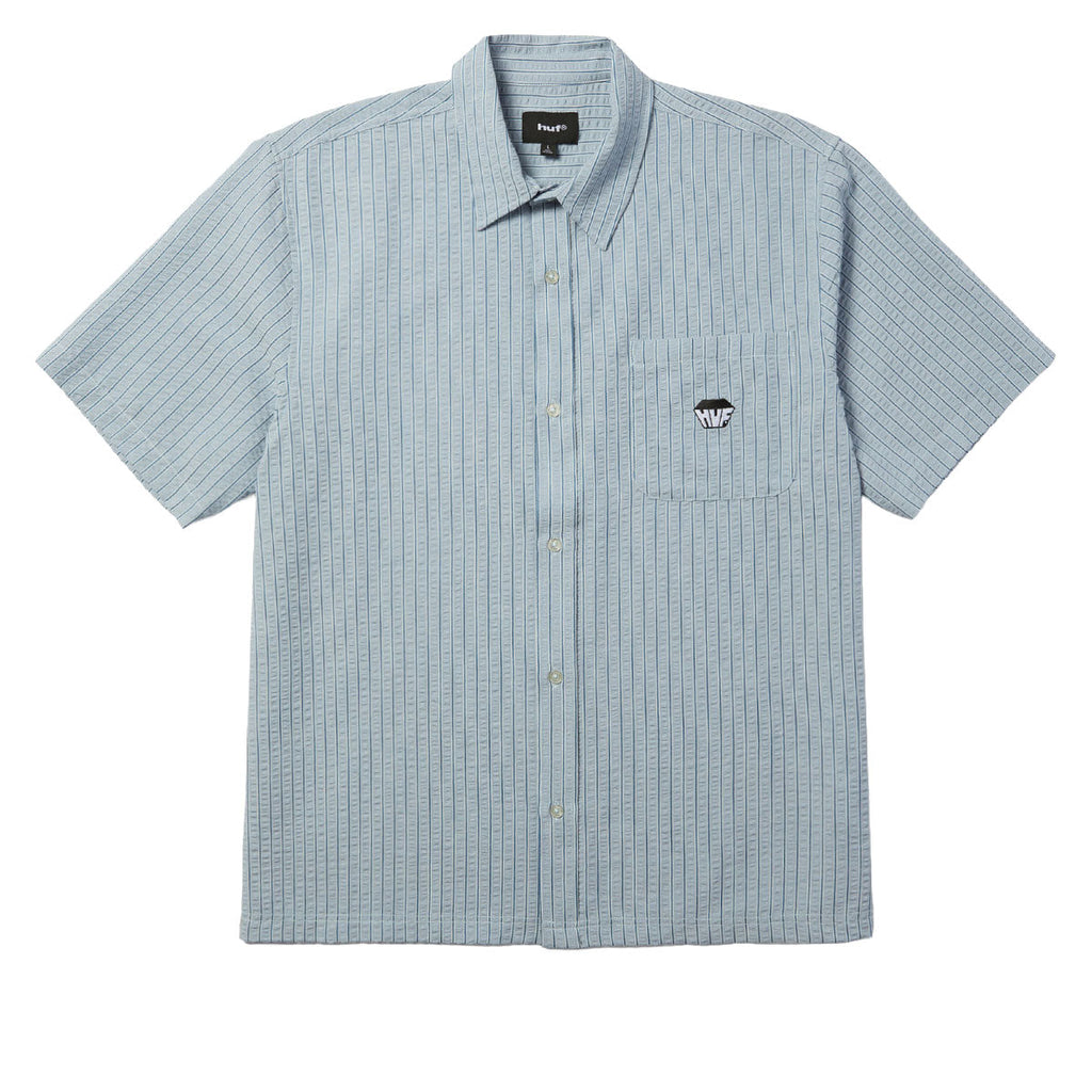 HUF Big Block Striped Shirt - Light Blue