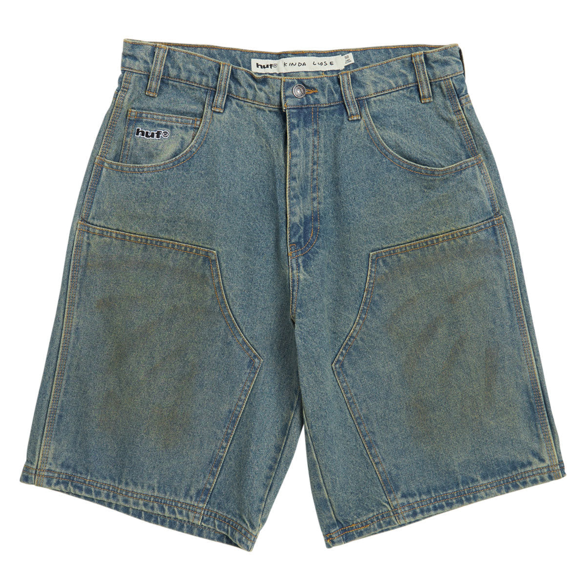 HUF Kinda Loose Double Knee Shorts - Dirty Wash