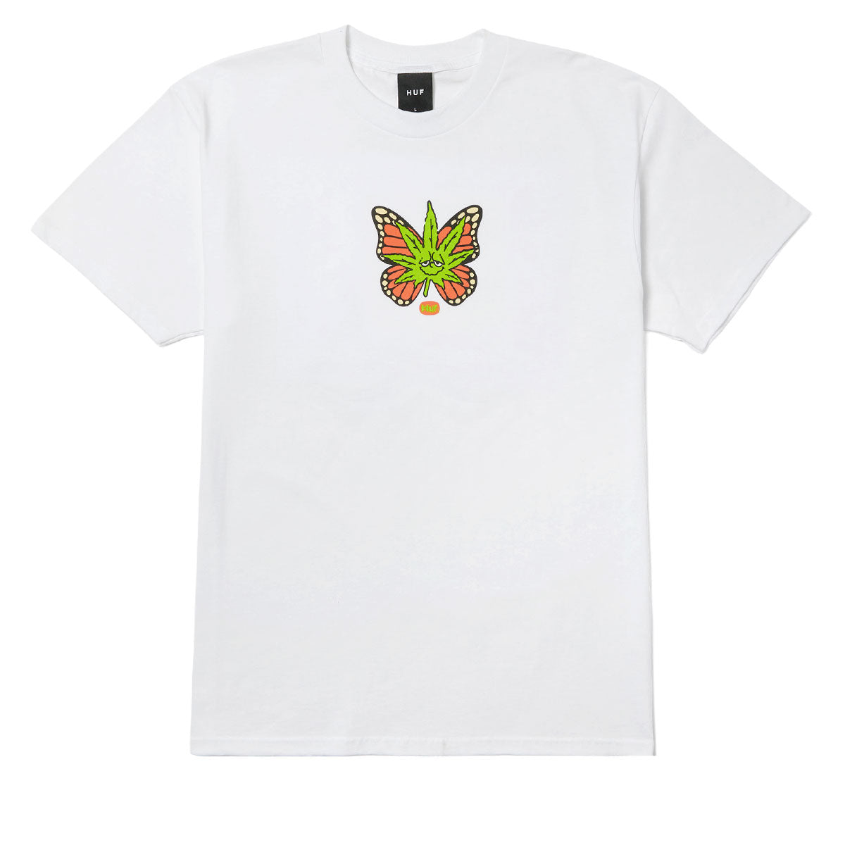HUF Green Budderfly T-Shirt - White