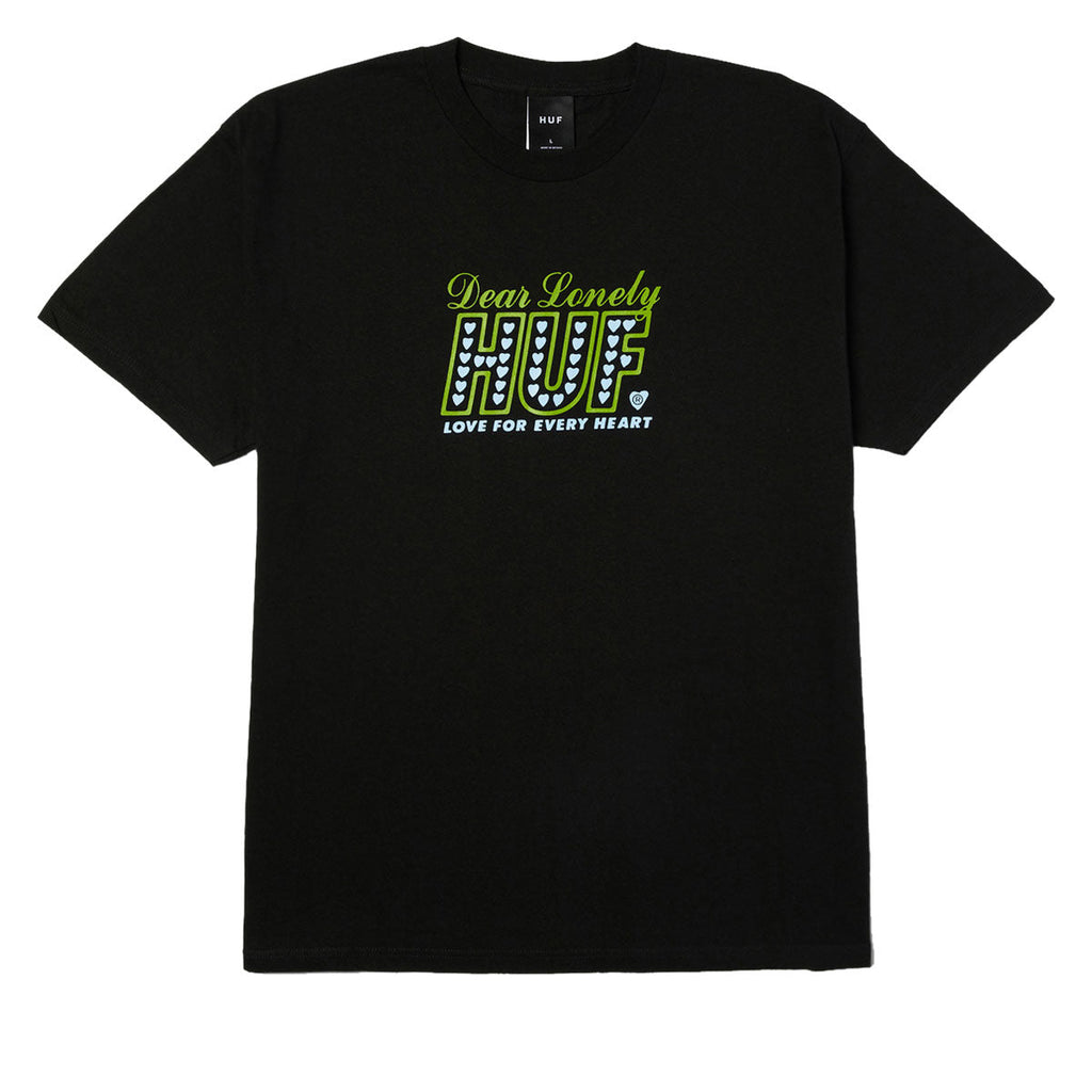 HUF Lonely Hearts T-Shirt - Black