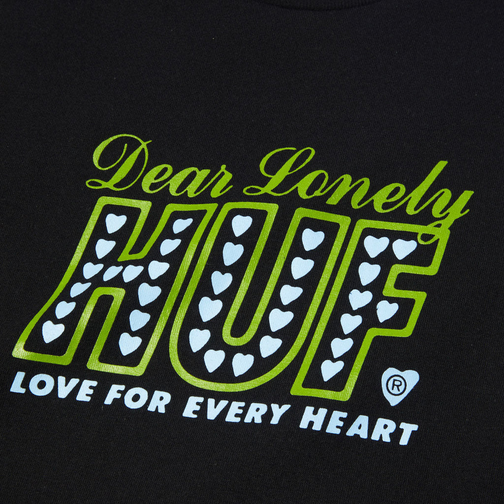 HUF Lonely Hearts T-Shirt - Black