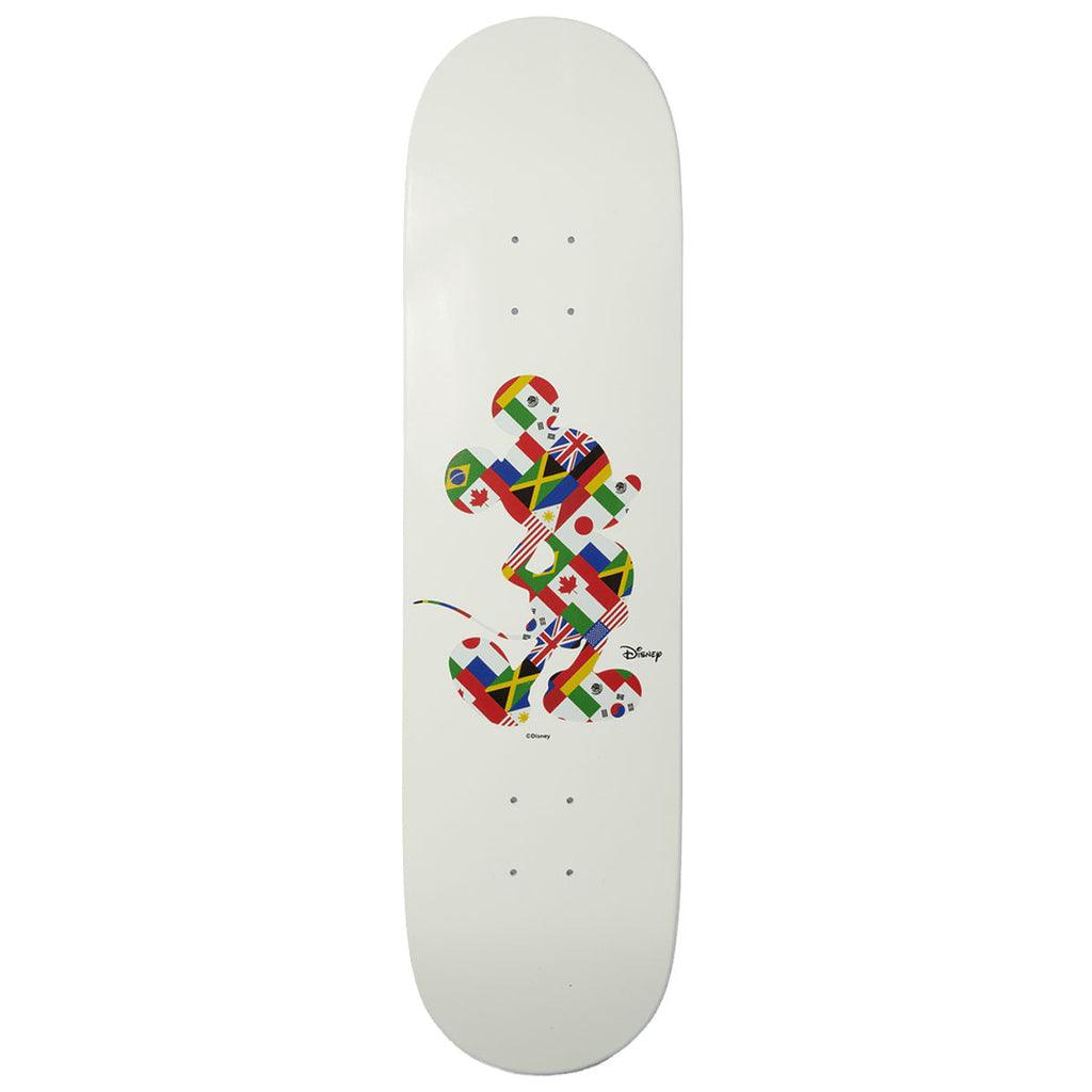 HUF x Mickey Mouse Worldwide Tour Skateboard Deck - White - 8.25"