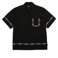 HUF Pinstripe Emb Resort Shirt - Black
