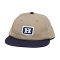 HUF Serif H 6 Panel Snapback Hat - Khaki