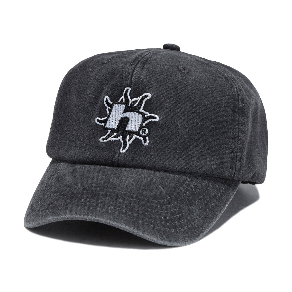 HUF Sol Denim 6 Panel CV Washed Hat - Washed Black