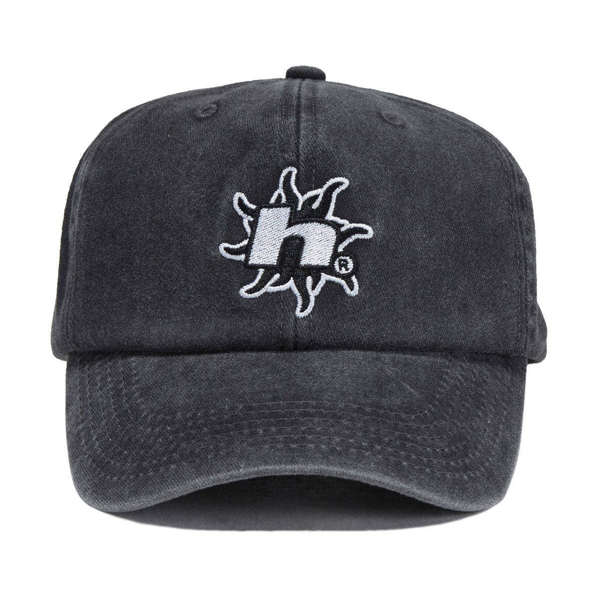 HUF Sol Denim 6 Panel CV Washed Hat - Washed Black