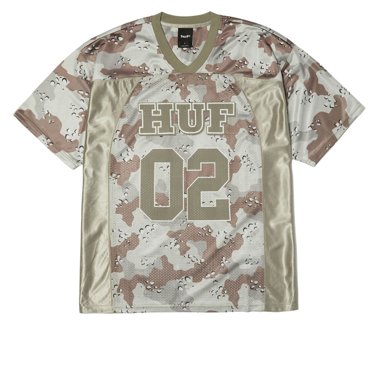 HUF Camo Football Jersey - Brown