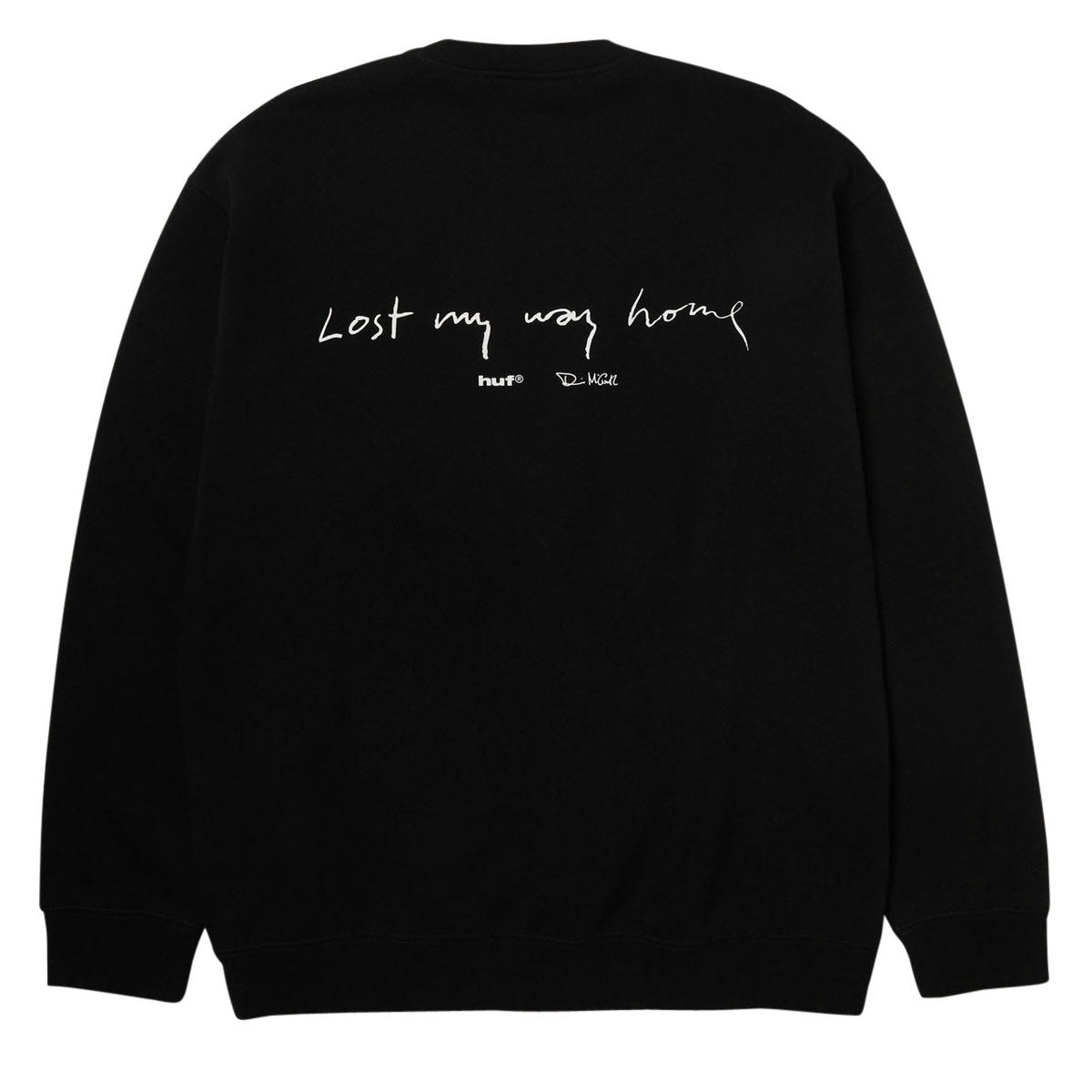 HUF Lost My Way Home Crew Sweatshirt - Black