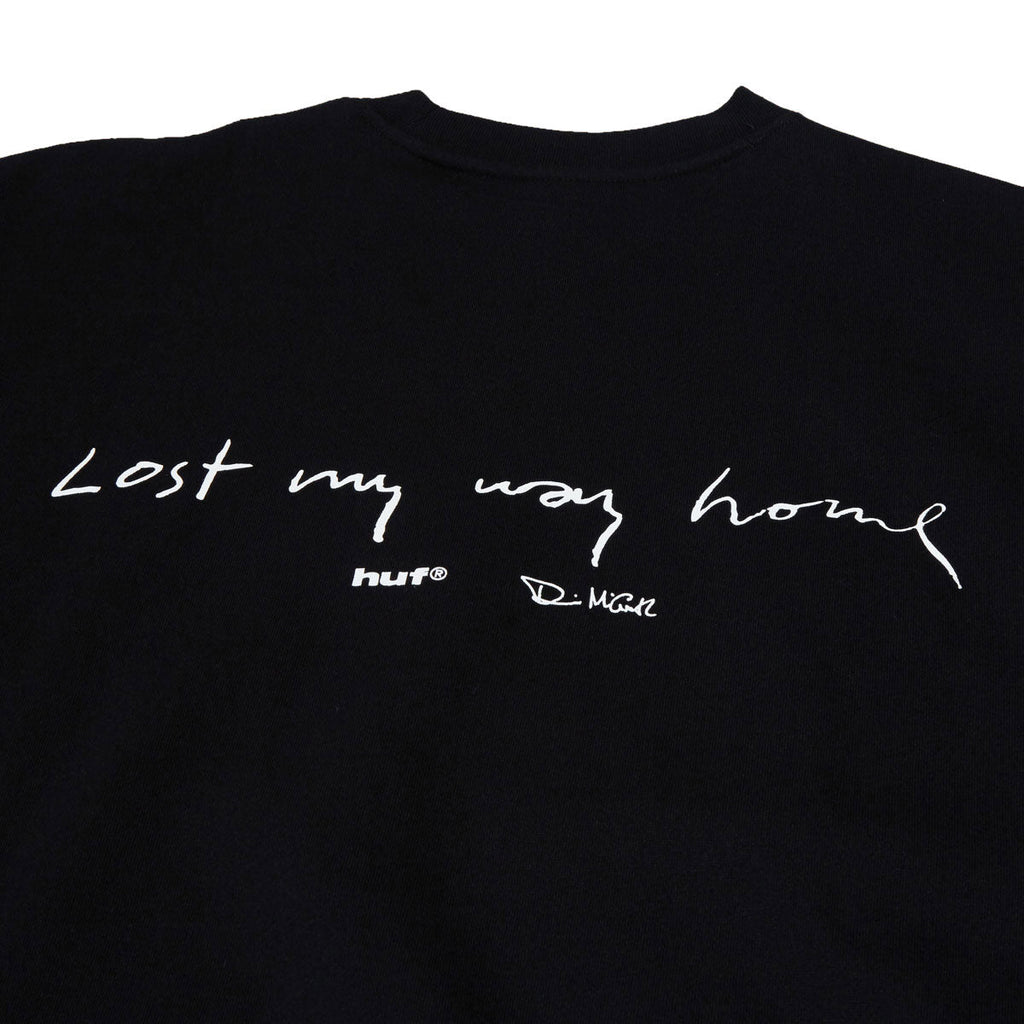 HUF Lost My Way Home Crew Sweatshirt - Black