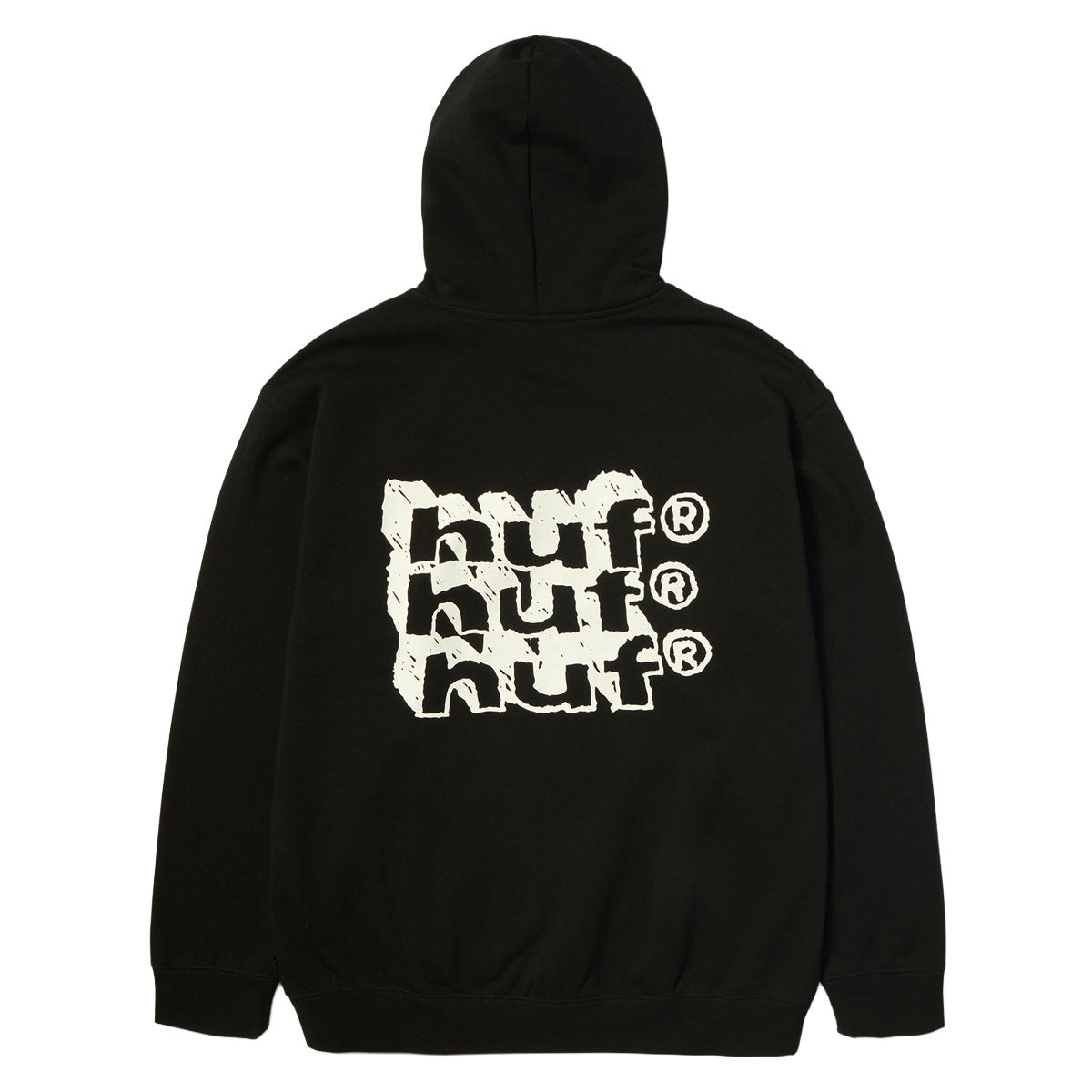 HUF Hand Stacked Hoodie - Black