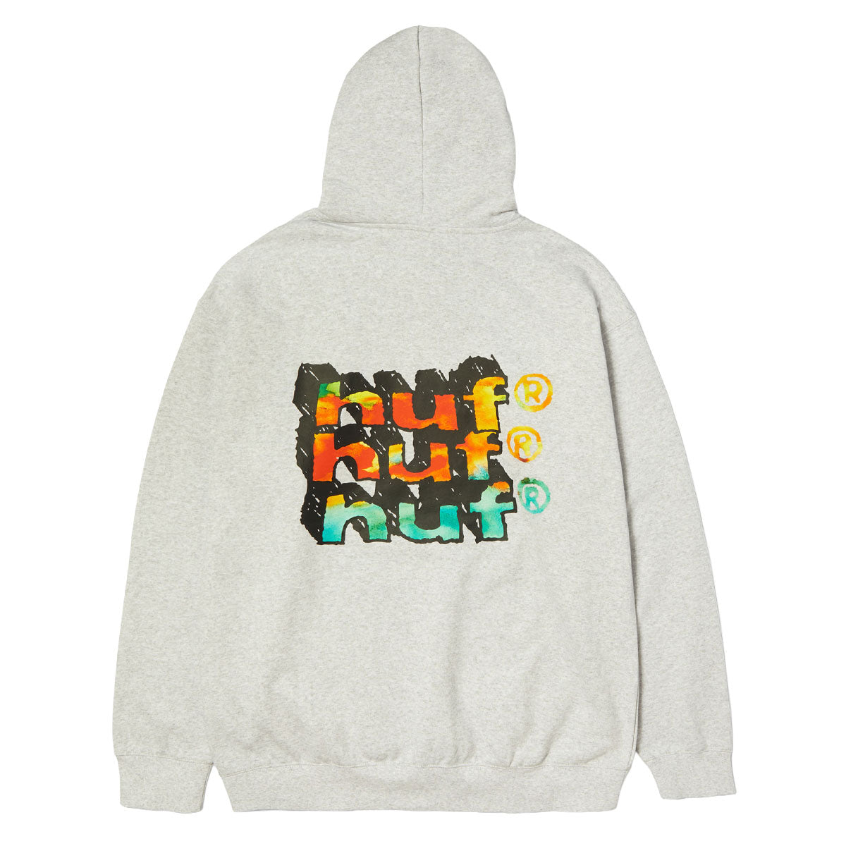 HUF Hand Stacked Hoodie - Heather Grey