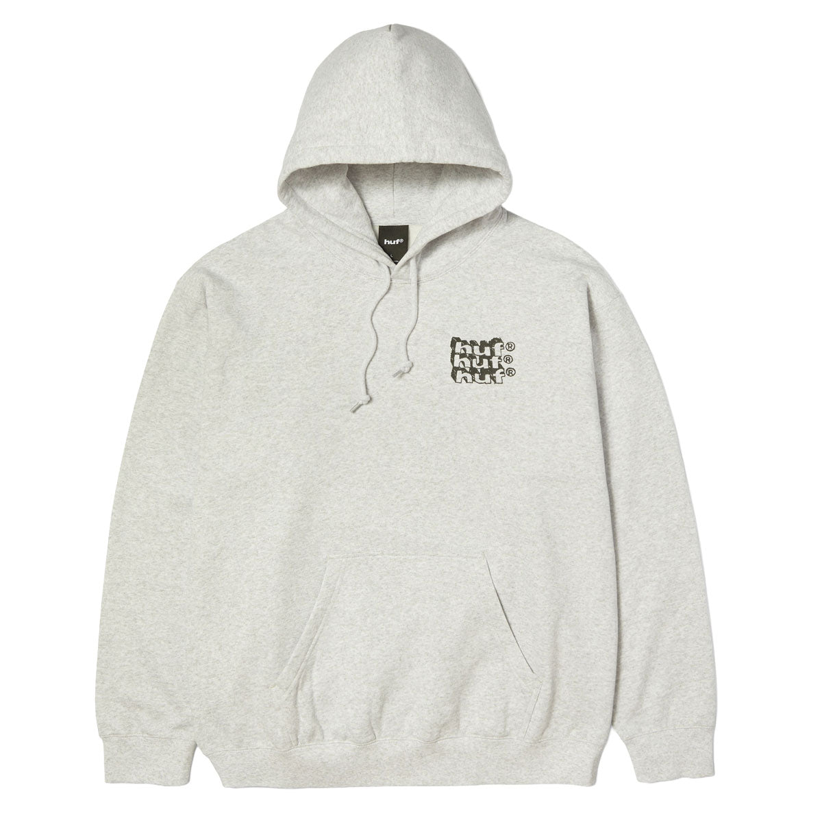 HUF Hand Stacked Hoodie - Heather Grey