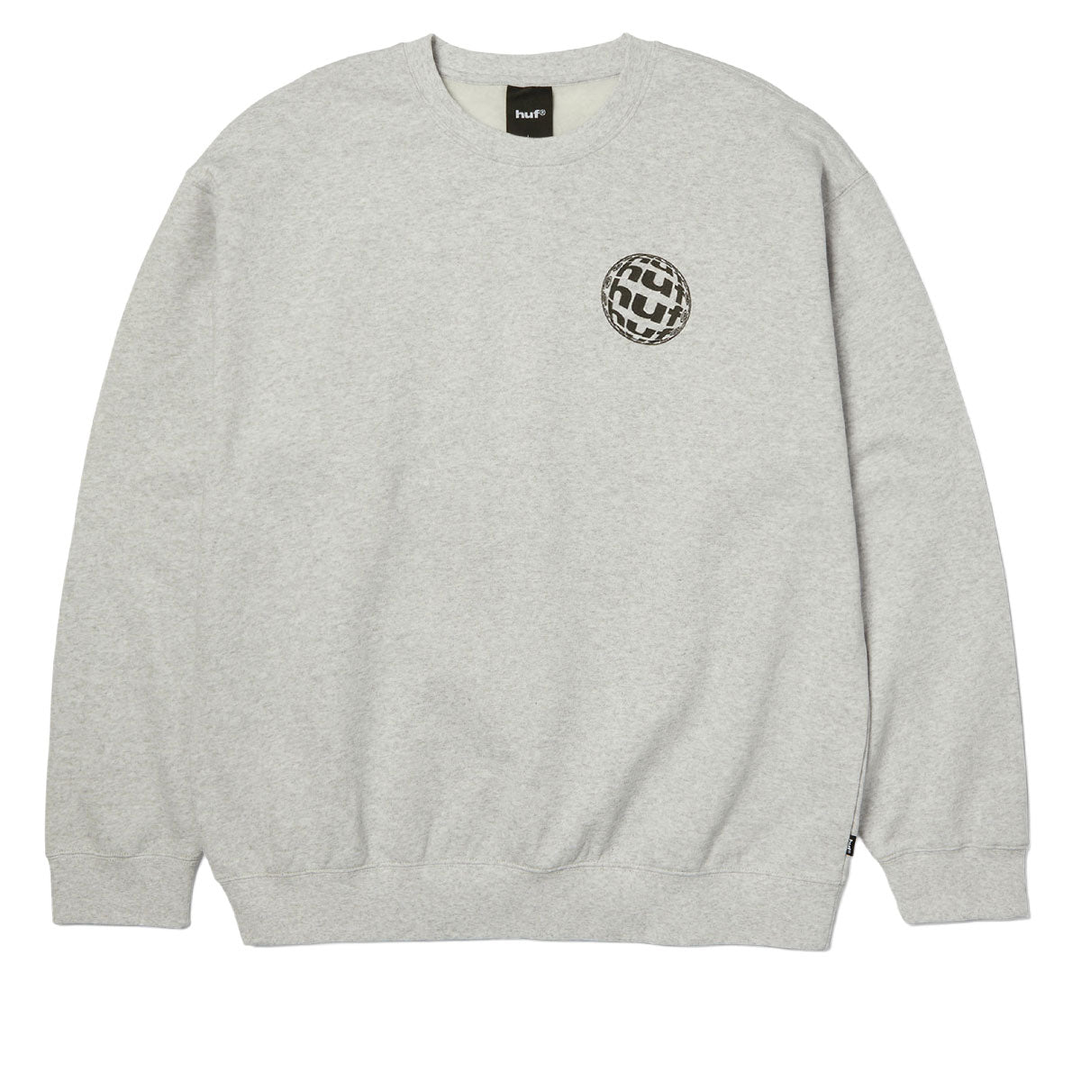 HUF Wide Angle Crew Sweatshirt - Heather Grey