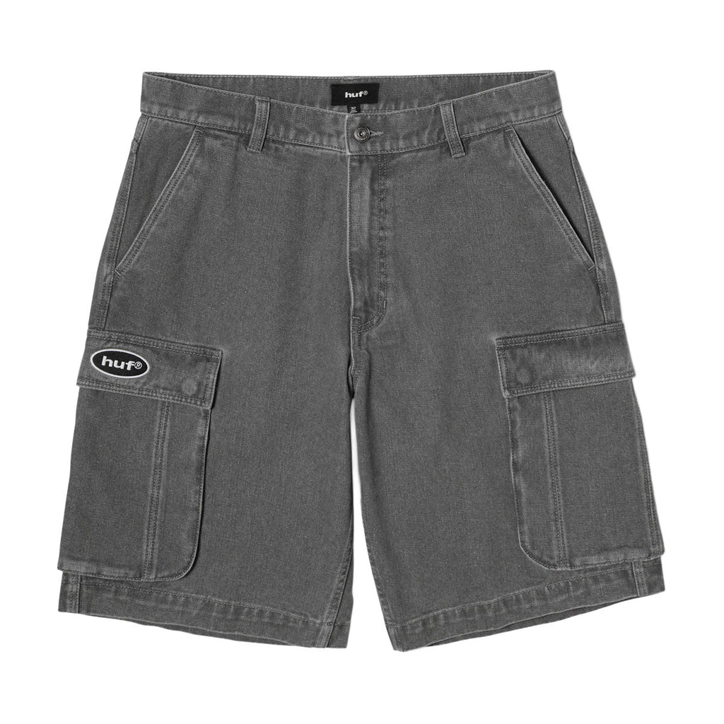 HUF Oval Denim Cargo Shorts - Frost Gray