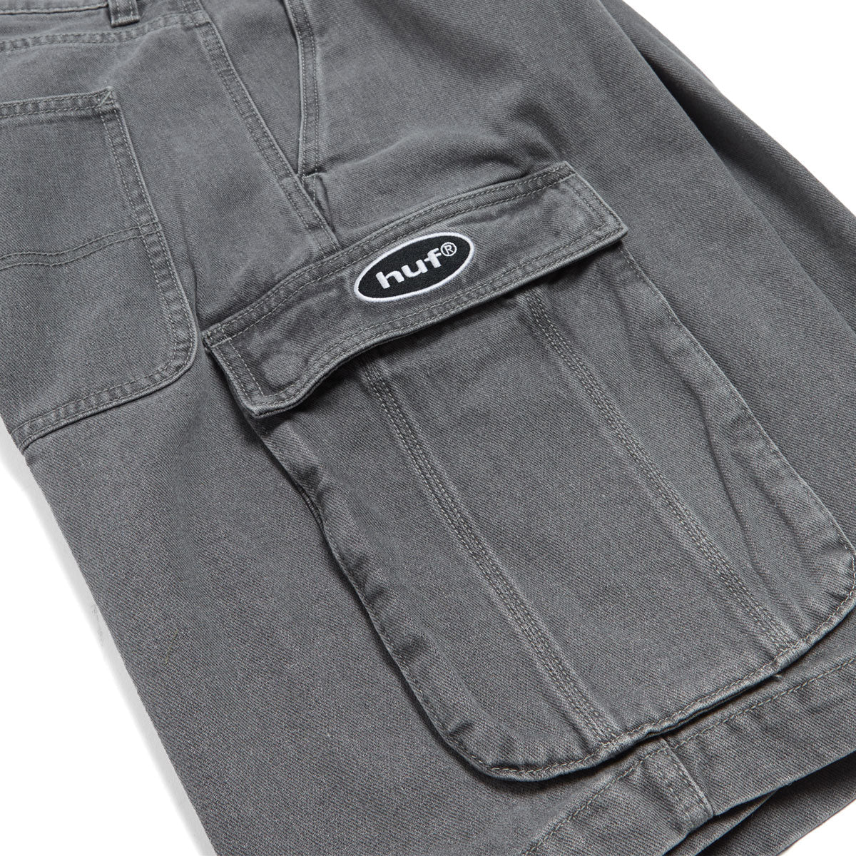 HUF Oval Denim Cargo Shorts - Frost Gray