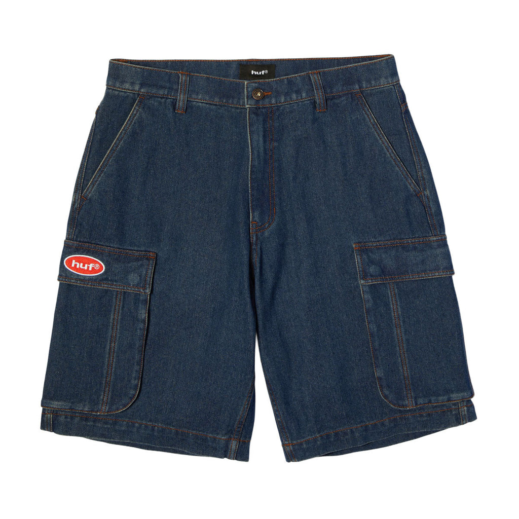 HUF Oval Denim Cargo Shorts - Indigo