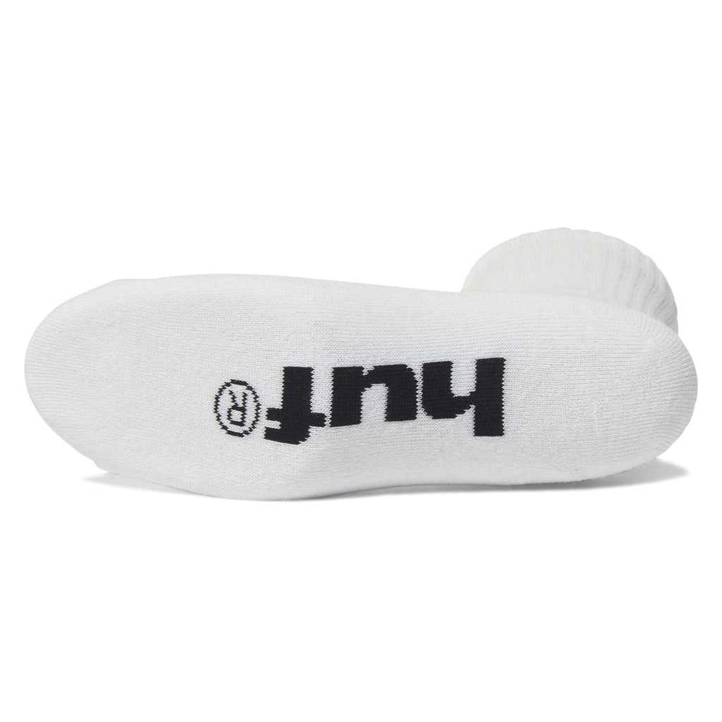 HUF Green Buddy Embroidered Socks - White