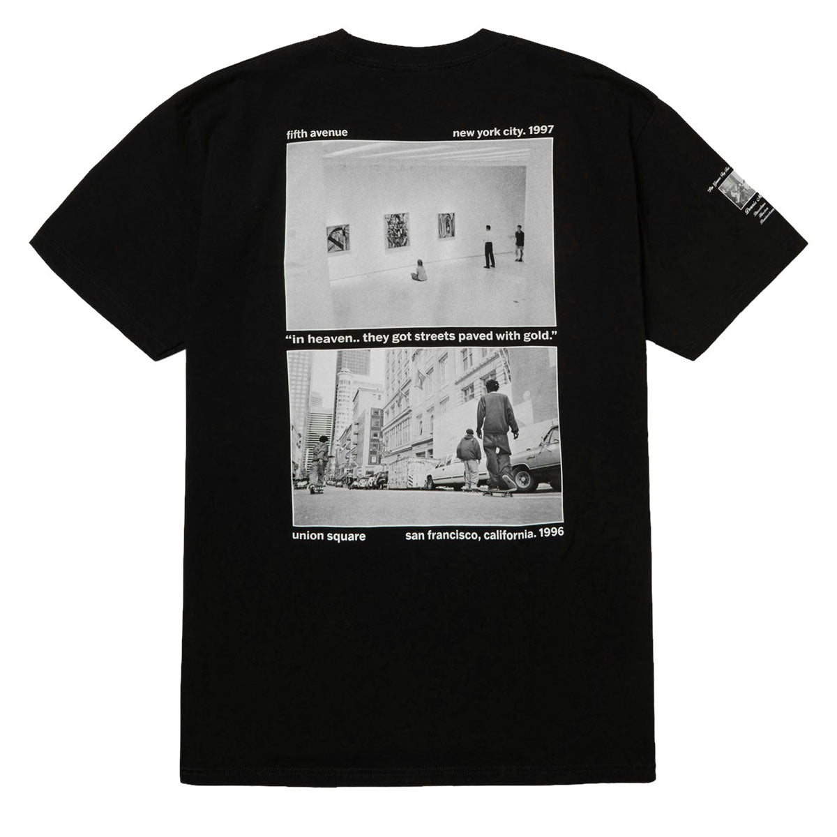 HUF Paved With Gold T-Shirt - Black