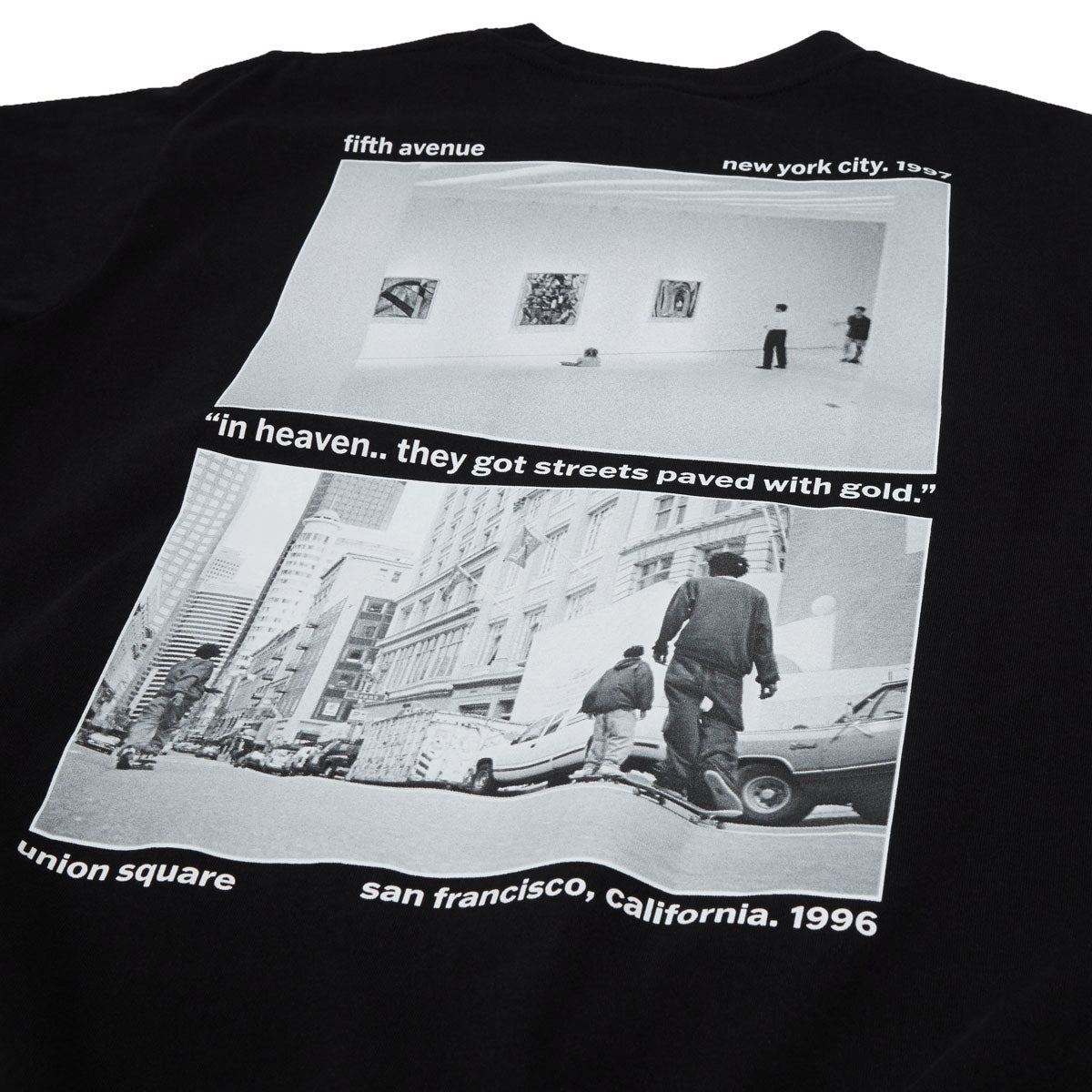 HUF Paved With Gold T-Shirt - Black