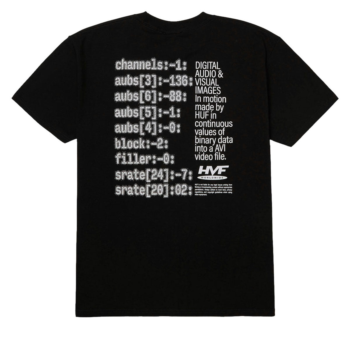 HUF H Cam T-Shirt - Black