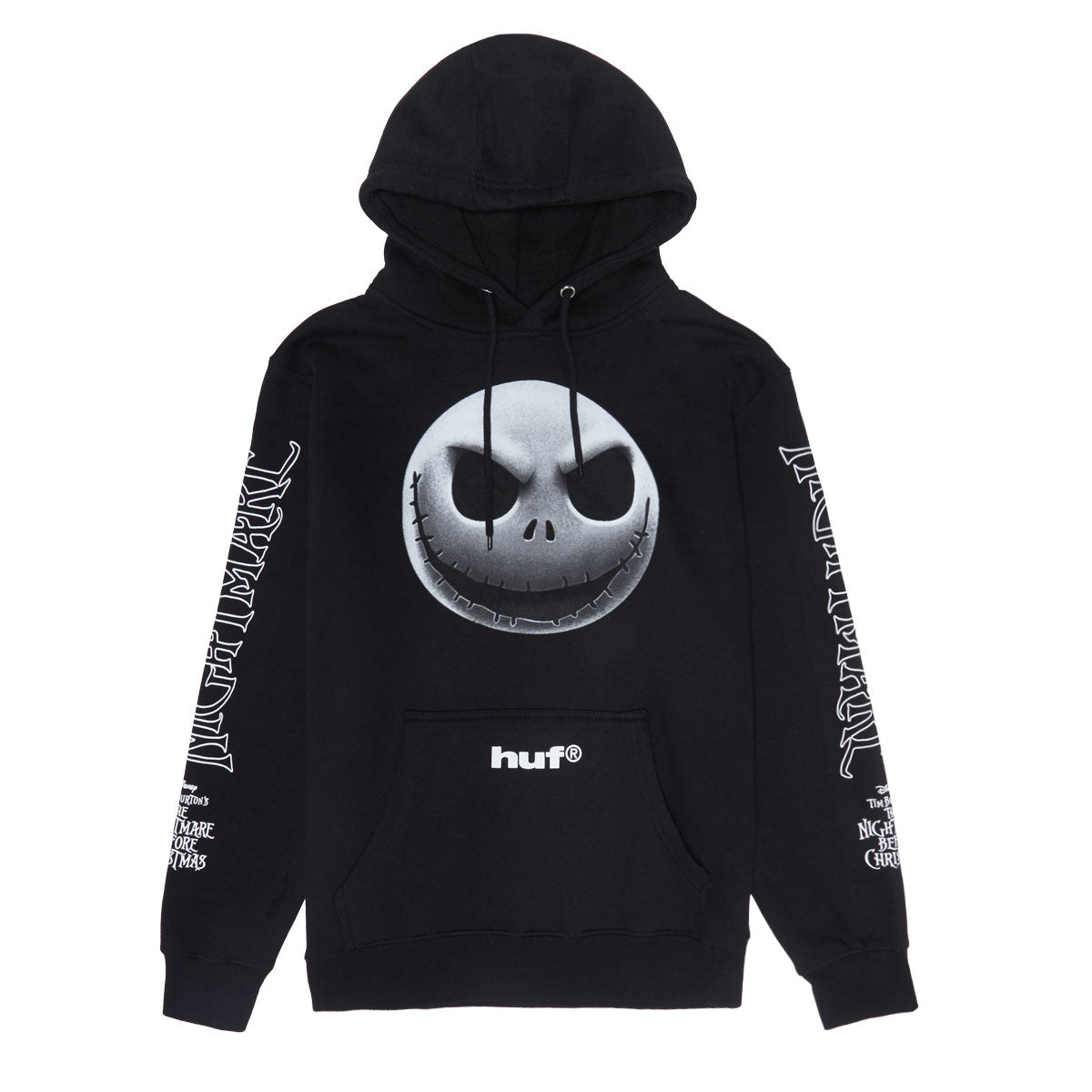 HUF x Nightmare Before Christmas Jack Skellington Hoodie - Black