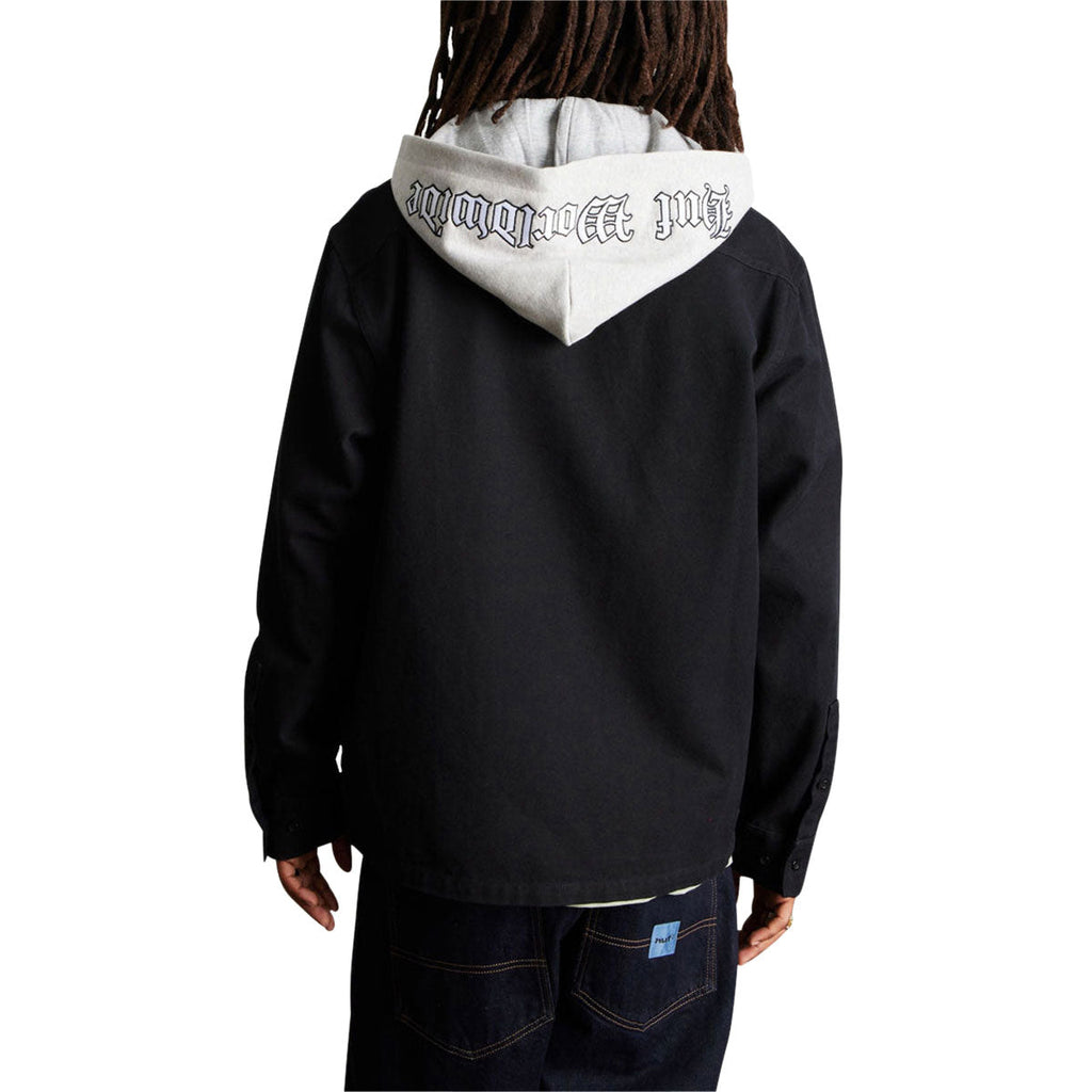 HUF Olympia Hooded Over Shirt - Black