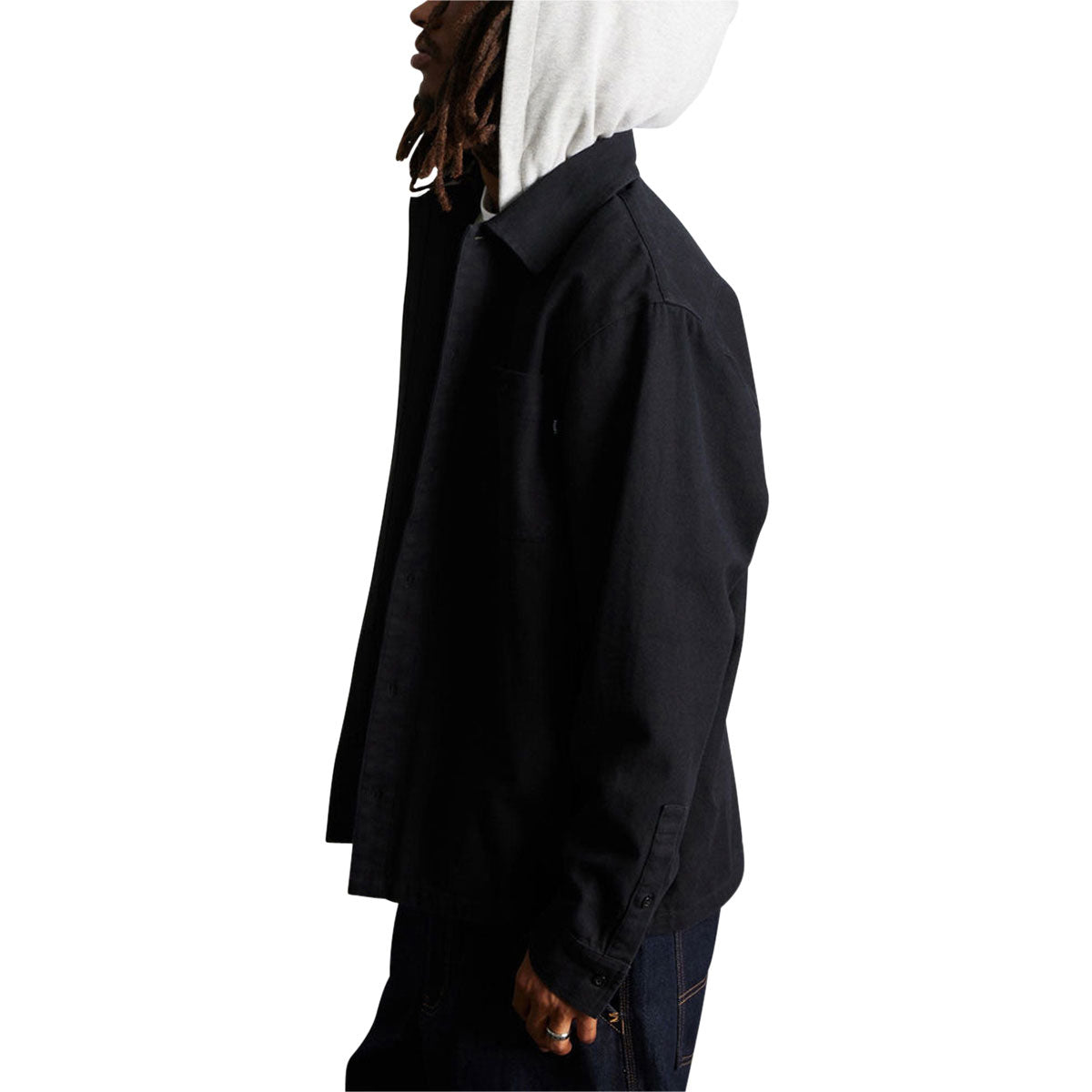 HUF Olympia Hooded Over Shirt - Black