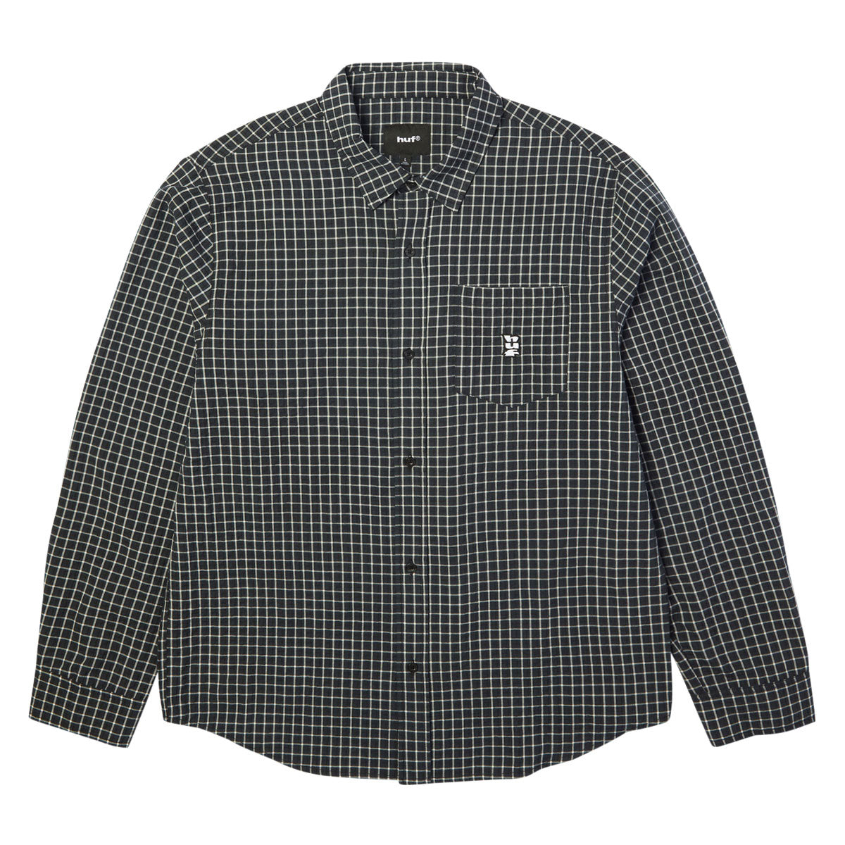 HUF Megablast Long Sleeve Woven Shirt - Black