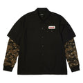 HUF Shadows Long Sleeve Work Shirt - Black