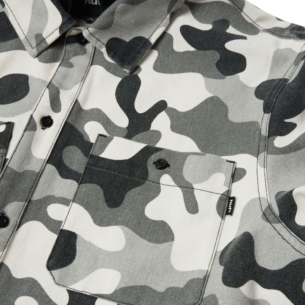 HUF Olympia Camo Hooded Over Shirt - Camo