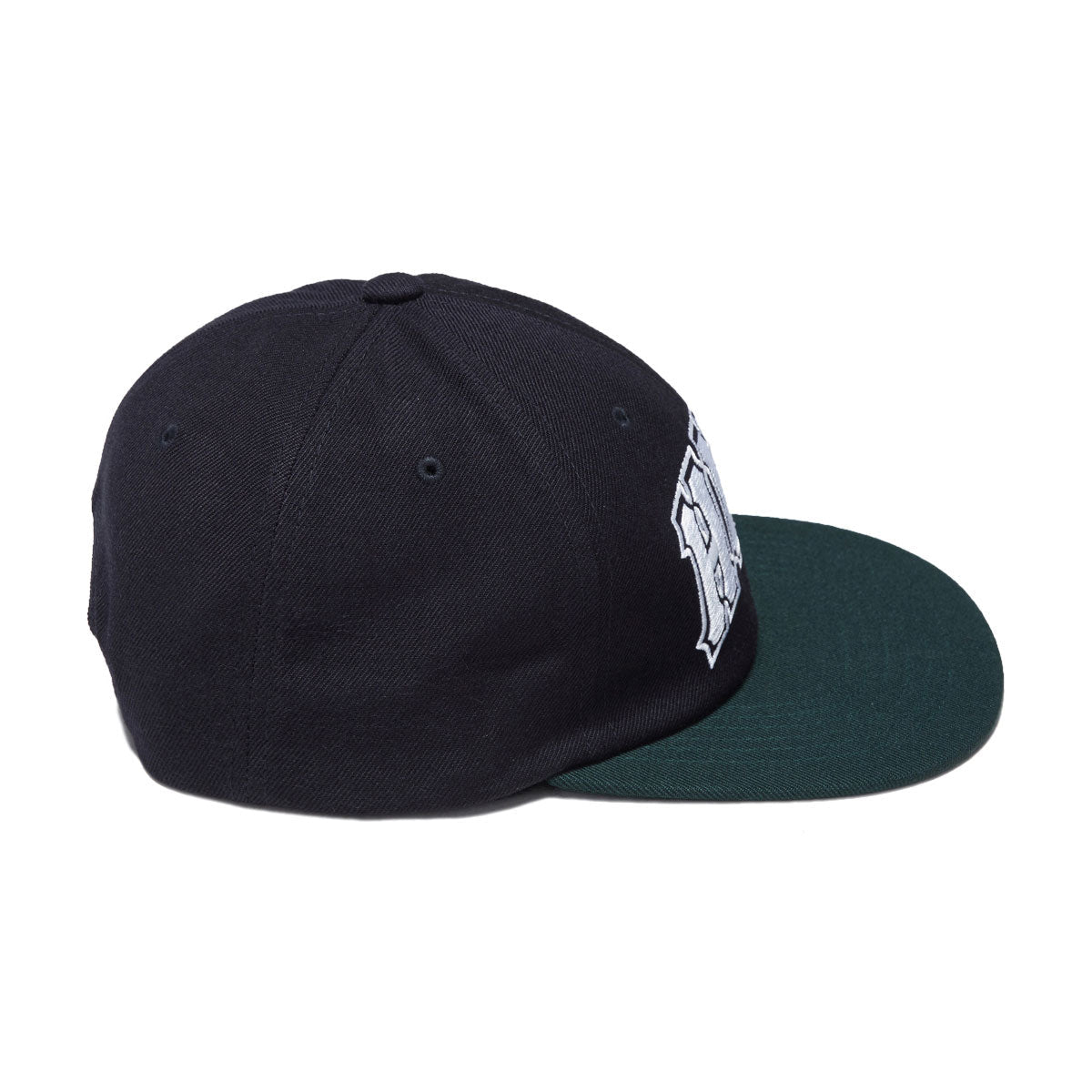 HUF Classic Arch Brushed Snapback Hat - Navy/Green