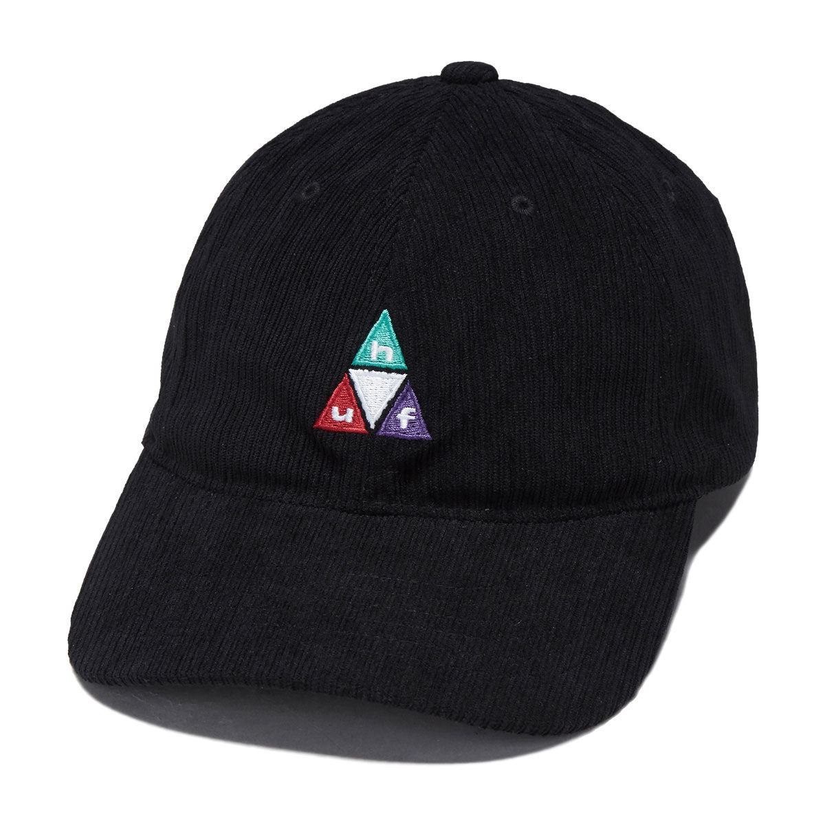 HUF Prism TT Cord 6 Panel CV Hat - Black