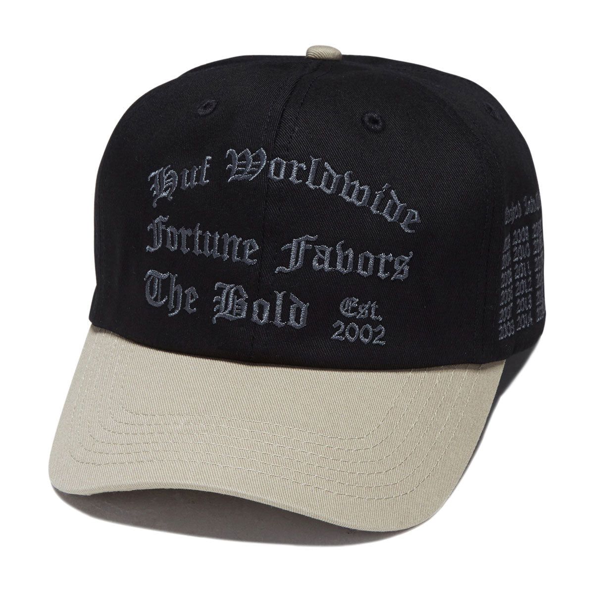 HUF Olympia 6 Panel Hat - Black
