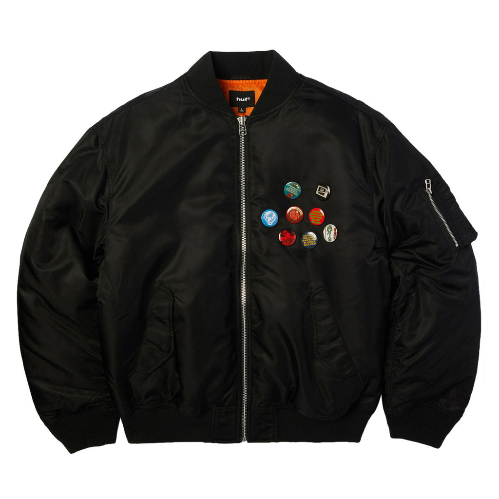 HUF Olympia Flight Jacket - Black