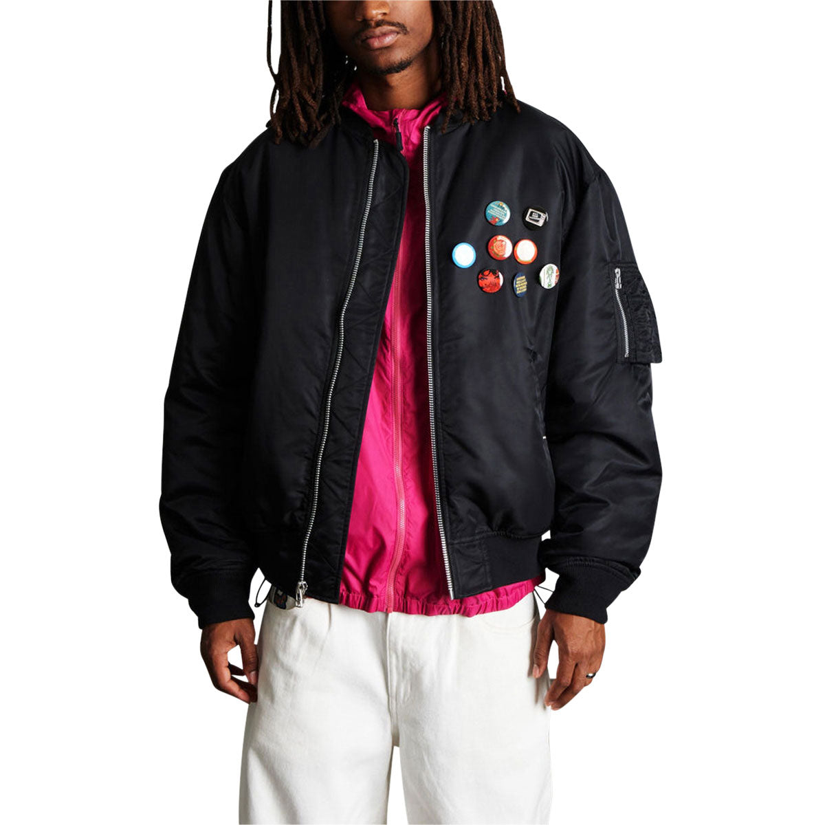 HUF Olympia Flight Jacket - Black