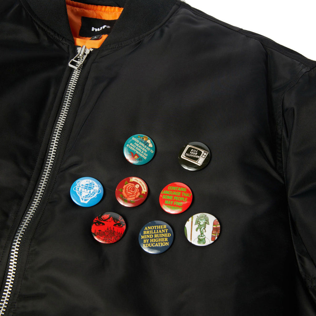 HUF Olympia Flight Jacket - Black