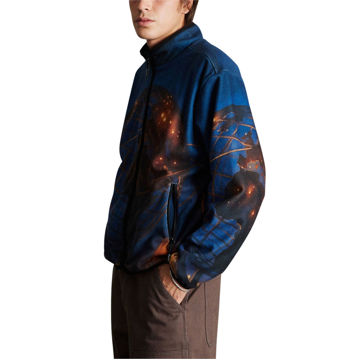 HUF Flushing Polar Fleece Jacket - Multi