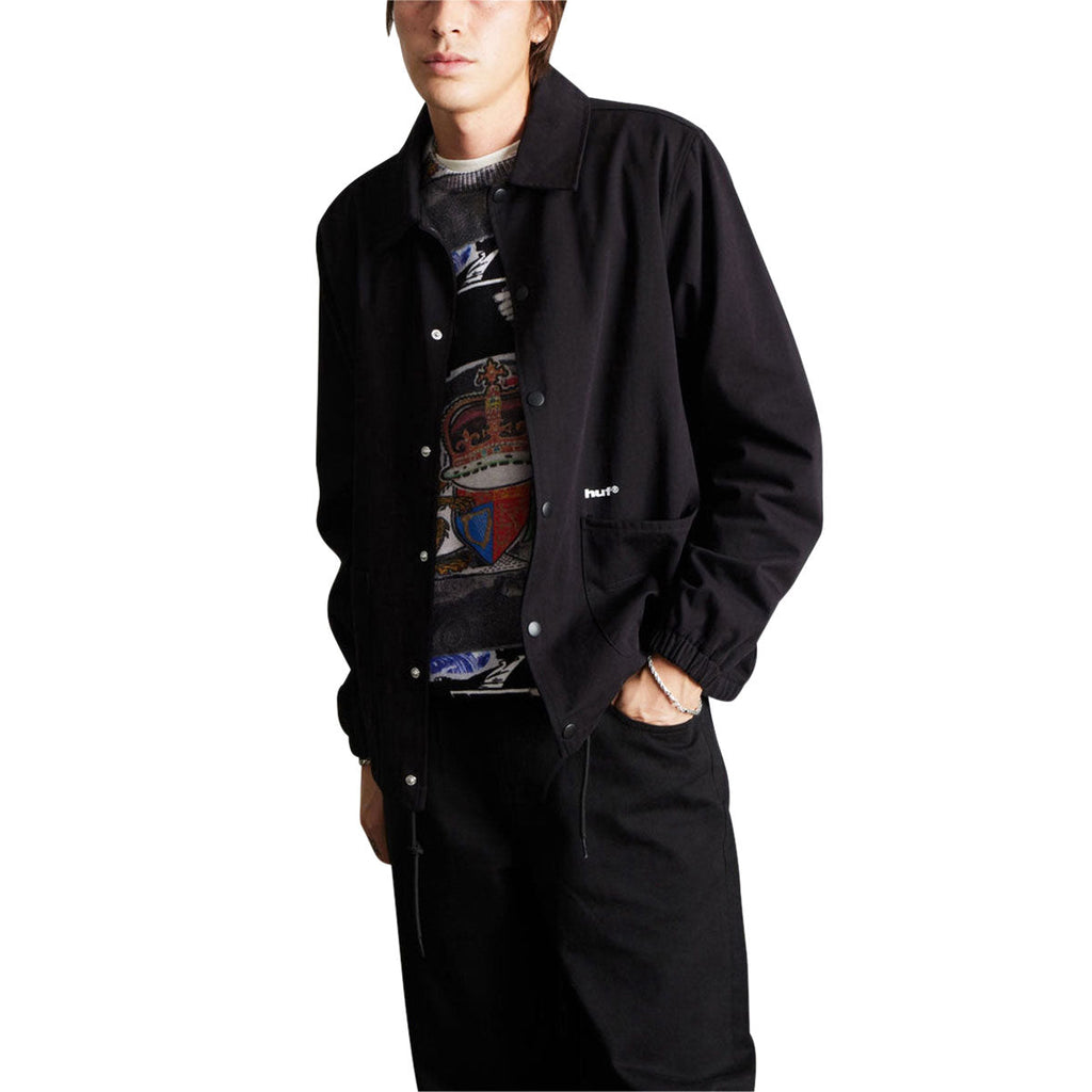 HUF 89 Twill Coaches Jacket - Black/White