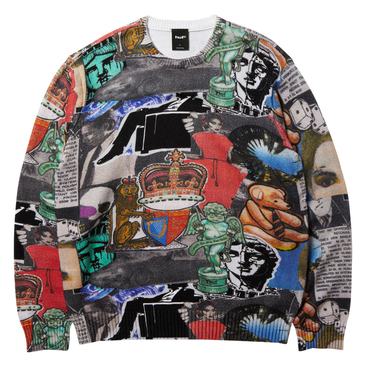 HUF Boulevard Status Crew Sweatshirt - Multi