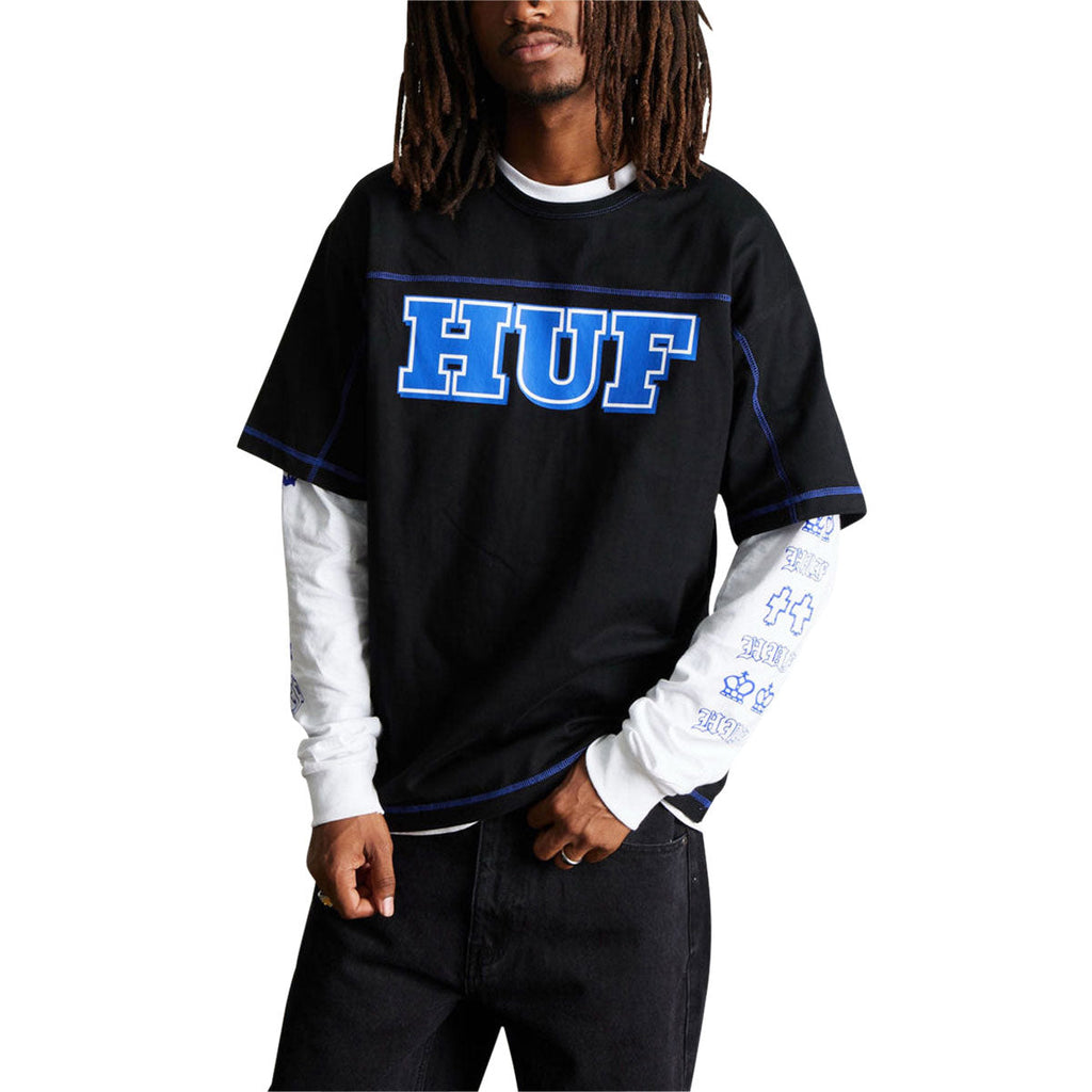 HUF Legacy Football T-Shirt - Black