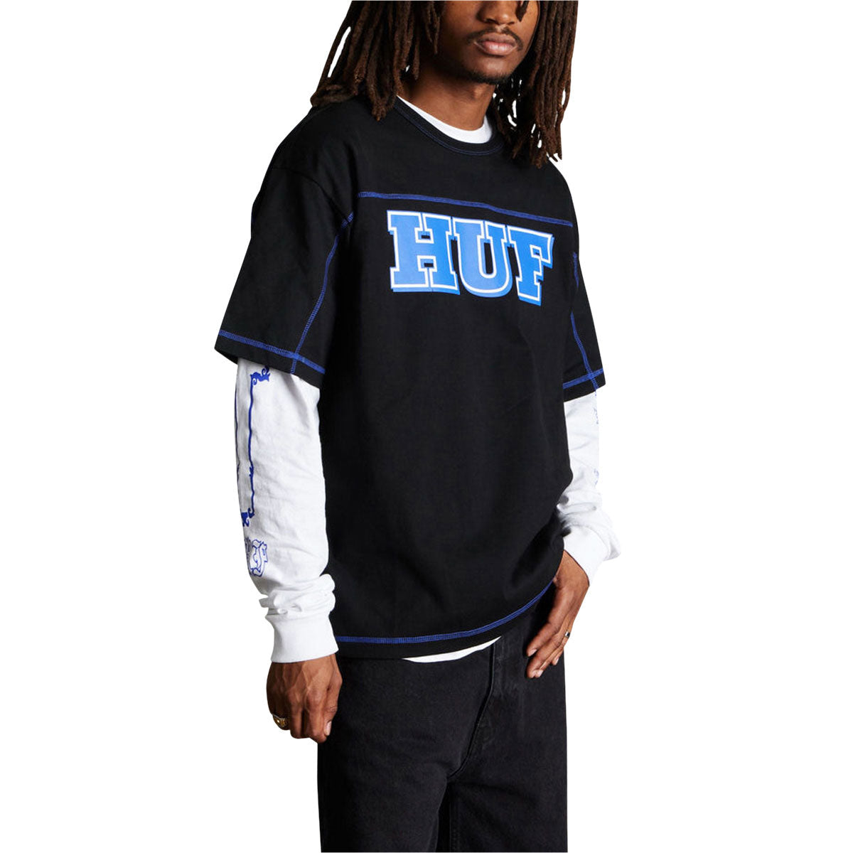 HUF Legacy Football T-Shirt - Black