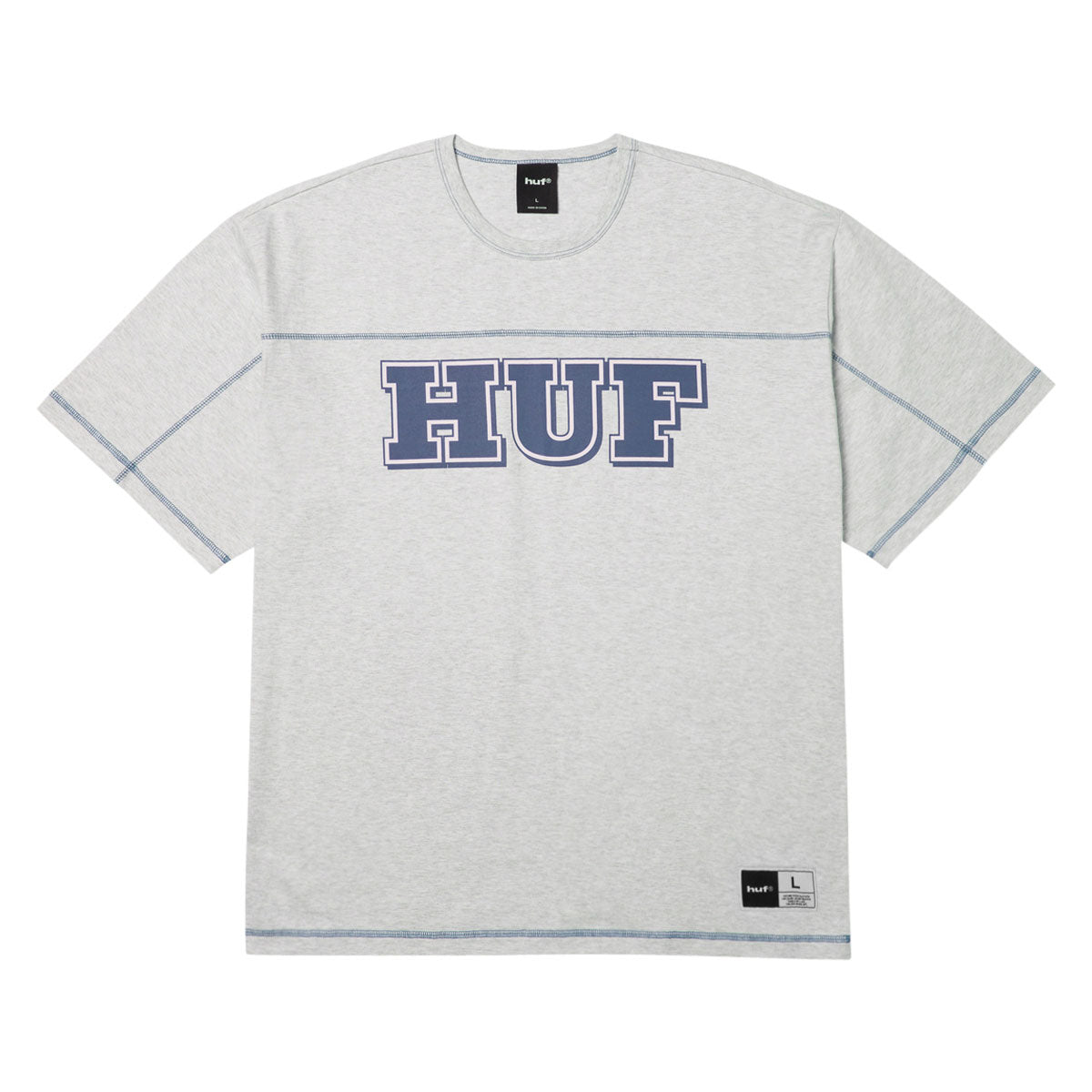 HUF Legacy Football T-Shirt - Heather Grey