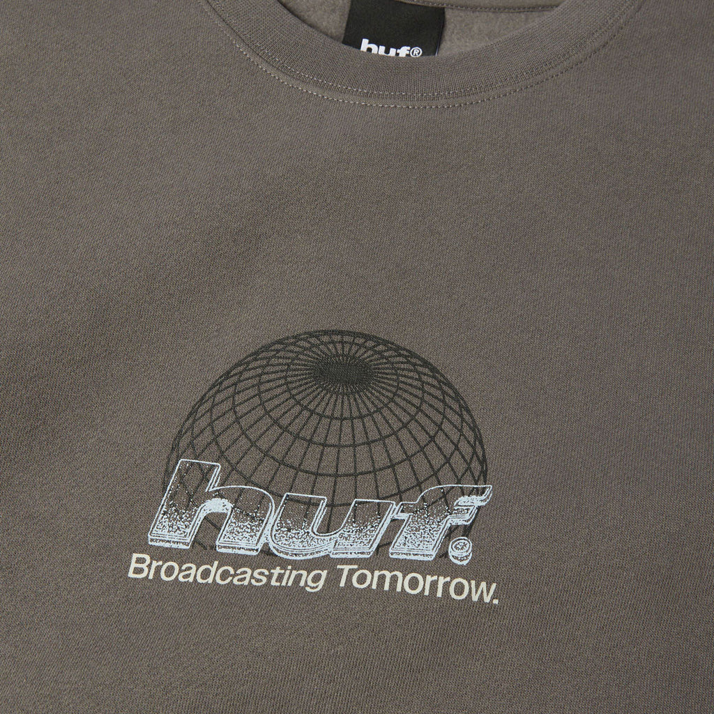 HUF Worldwide Network Crew Sweatshirt - Dark Earth